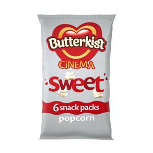 Butterkist Cinema Sweet Popcorn 6X12g