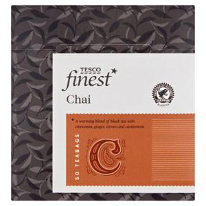 Tesco Finest Chai 50 Tea Bags 125G