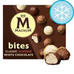 Magnum 12 Bites Almond White Chocolate I/Cream 140Ml