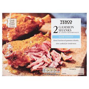 Tesco 2 Gammon Shanks In A Honey Mustard Sauce 506G