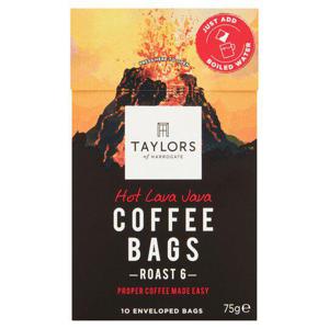 Taylors 10 Hot Lava Java Coffee Bags 75G