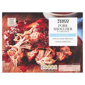 Tesco Pork Shoulder In A Bbq Sauce 465G