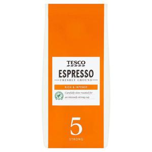 Tesco Espresso Ground Coffee 227G