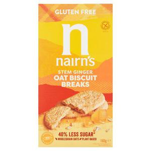 Nairns Gluten Free Ginger Biscuit Break 160G