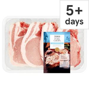 Tesco 4 Pork Chops 900G