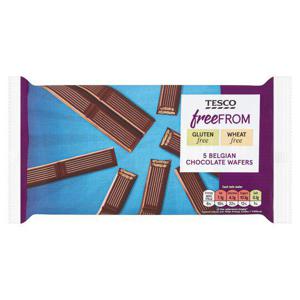 Tesco Free From Belgian Chocolate Wafers 107G