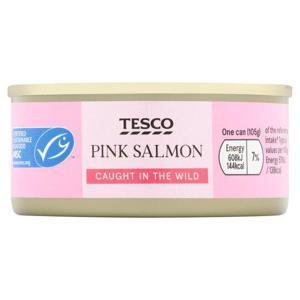 Tesco Wild Pacific Pink Salmon 105G