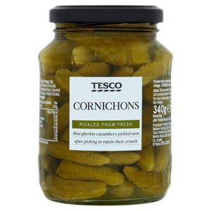 Tesco Mini Cornichons 340G