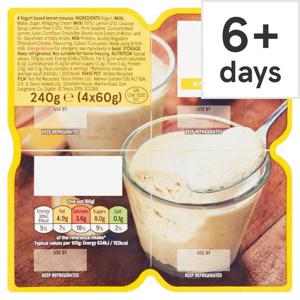 Tesco Lemon Mousse 240G (4X60g)