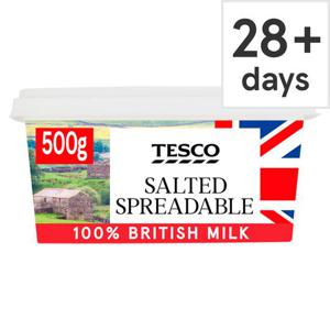 Tesco British Spreadable Salted 500G