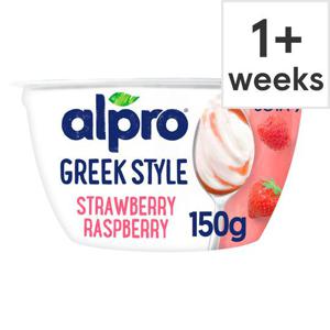 Alpro Greek Style Strawberry Raspberry Yogurt Alternative 150G