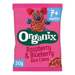 Organix 7 Month Rice Cakes Raspberry & Blueberry 50G