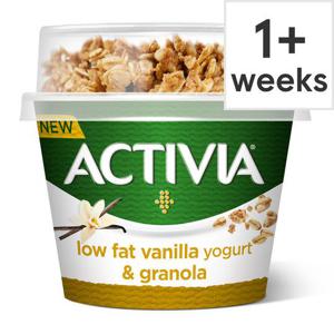 Activia Low Fat Yogurt Vanilla & Granola 165G