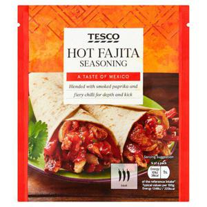 Tesco Hot Fajita Seasoning 30G