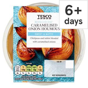 Tesco Reduced Fat Caramelised Onion Houmous 182G