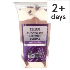 Tesco Chocolate Brownie Sundae 136G