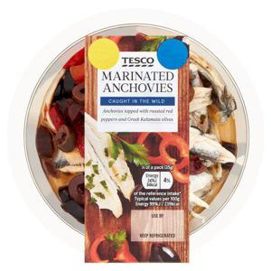 Tesco Marinated Anchovies 140G