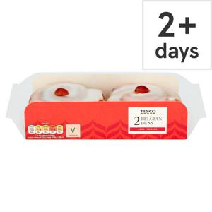 Tesco 2 Iced Belgian Buns