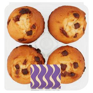 Belgian Chocolate Muffins 4 Pack