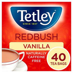 Tetley Redbush & Vanilla 40 Teabags 100G