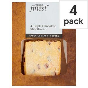 Finest Triple Chocolate Shortbread 4 Pack