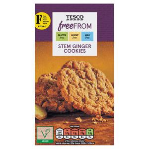 Tesco Free From Stem Ginger Cookie 150G