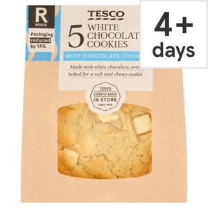 Tesco White Chocolate Cookies 5 Pack