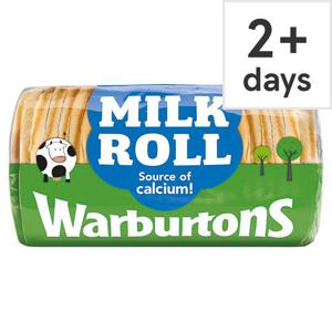 Warburtons Milk Roll Sliced White Bread 400G