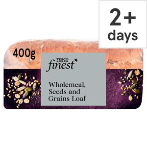 Tesco Finest Wholemeal Seeds And Grains Bread 400G