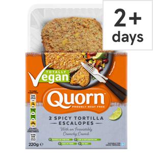 Quorn Vegan Spicy Tortilla Escalopes 220G