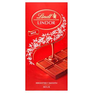 Lindt Lindor Milk Chocolate Bar 100G