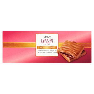 Tesco Turkish Delight Thins Carton 200G