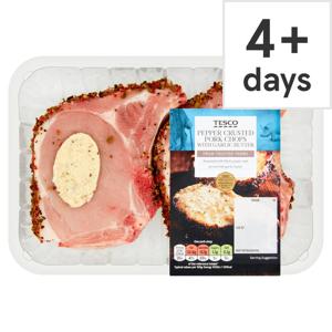 Tesco Pepper Crusted Pork Chops 480G