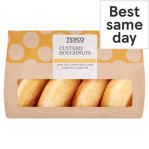 Tesco Custard Doughnuts 4 Pack