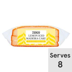 Tesco Lemon Iced Madeira Cake Each