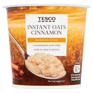 Tesco Cinnamon Instant Oats Cinnamon Pot 55G