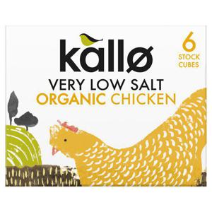 Kallo Very Low Salt Organic Chicken Stock Cubes 48G