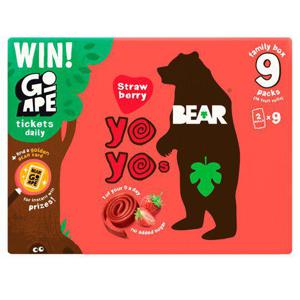 Bear Pure Fruit Yoyo Strawberry 9X20g