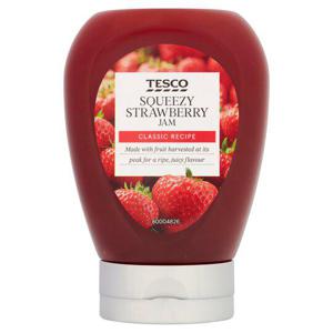 Tesco Strawberry Squeezy Jam 340G