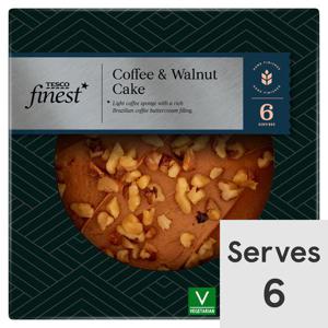 Tesco Finest Coffee & Walnut Cake Each