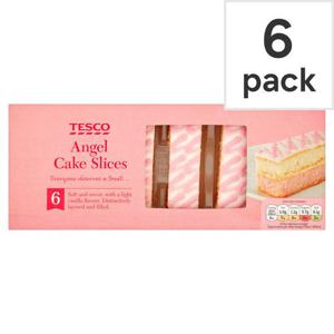 Tesco 6 Angel Cake Slices 174G