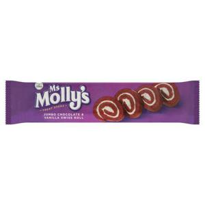 Ms Mollys Jumbo Chocolate & Vanilla Swiss Roll