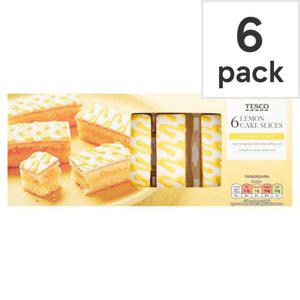 Tesco 6 Lemon Cake Slices 174G