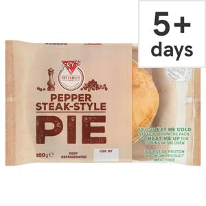 Fry's Meat Free Pepper Steak Style Pie 160G