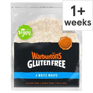 Warburtons Gluten Free White Wraps 4 Pack