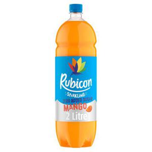 Rubicon Sparkling Zero Added Sugar Mango 2 Litre