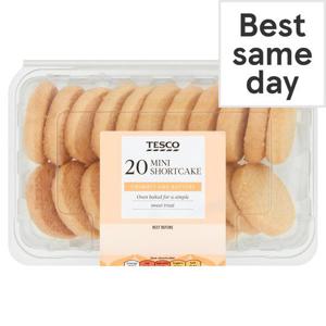 Tesco Mini Shortcake Bites 20 Pack