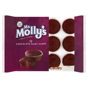 Ms Mollys Chocolate Fairy Cakes 12 Pack