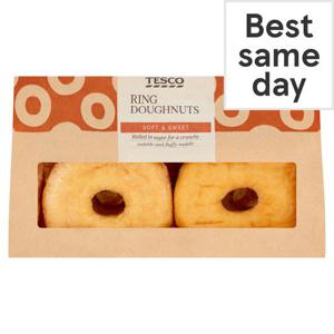 Tesco Sugar Ring Doughnuts 4 Pack