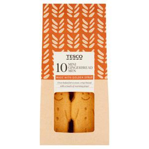 Tesco 10 Mini Gingerbread Men